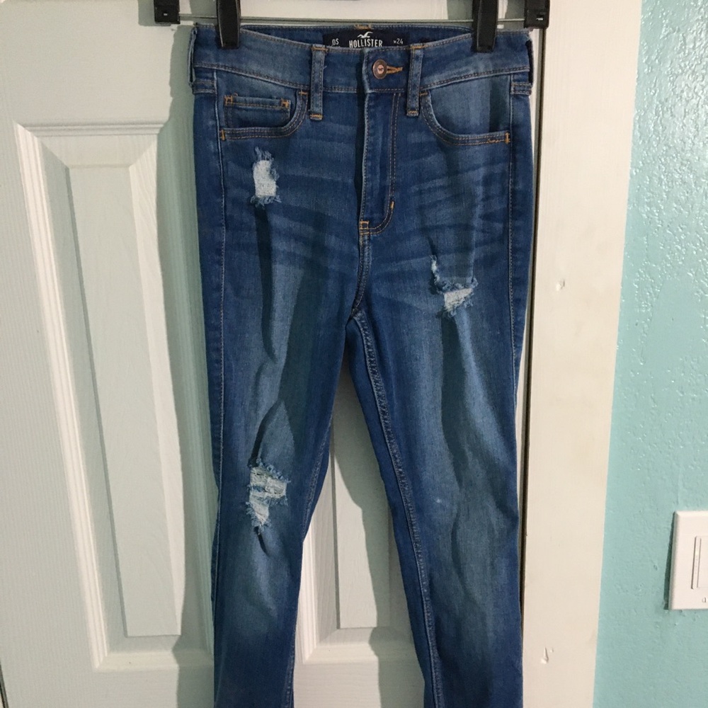 High rise super skinny jeans
